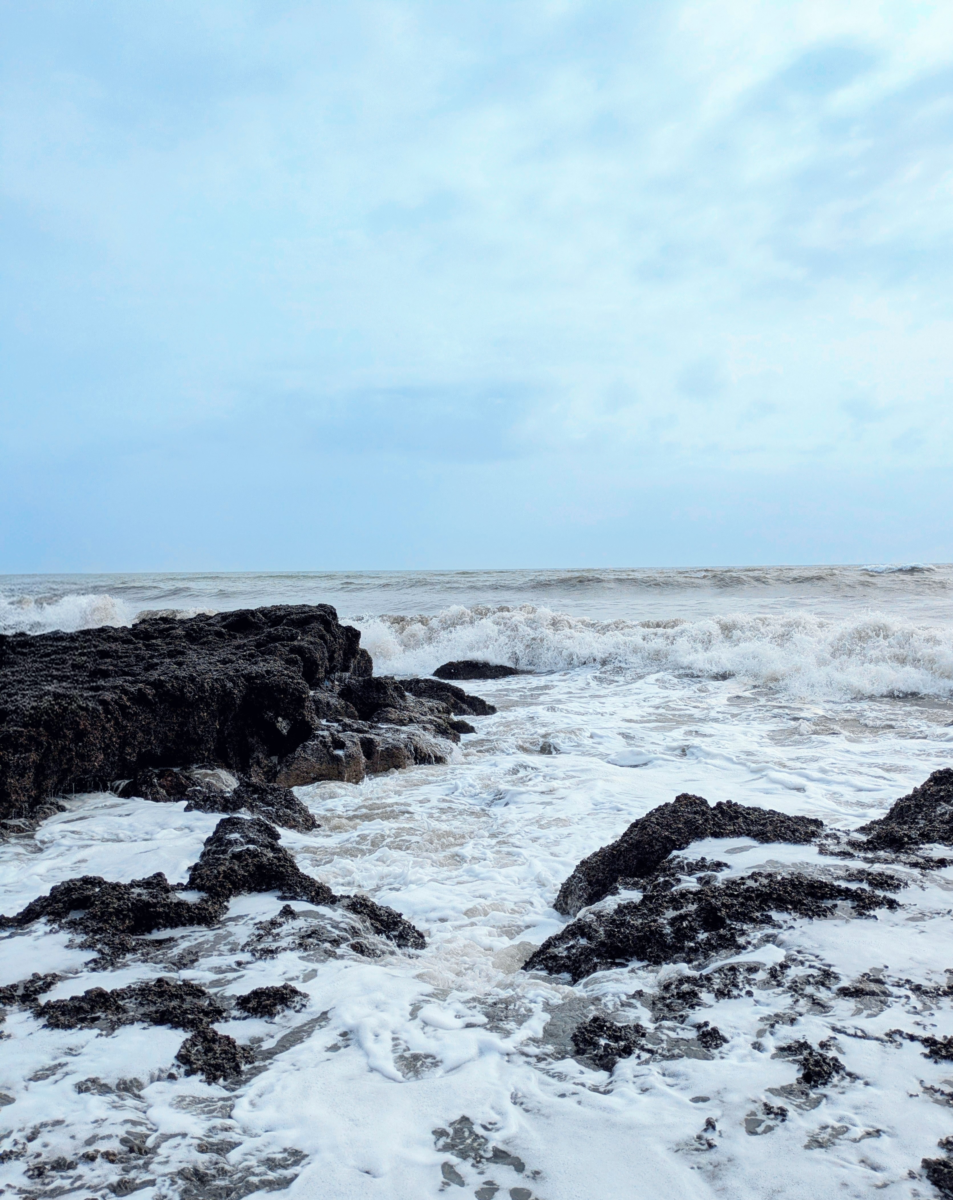 Anjuna Beach Coastal Rocks
