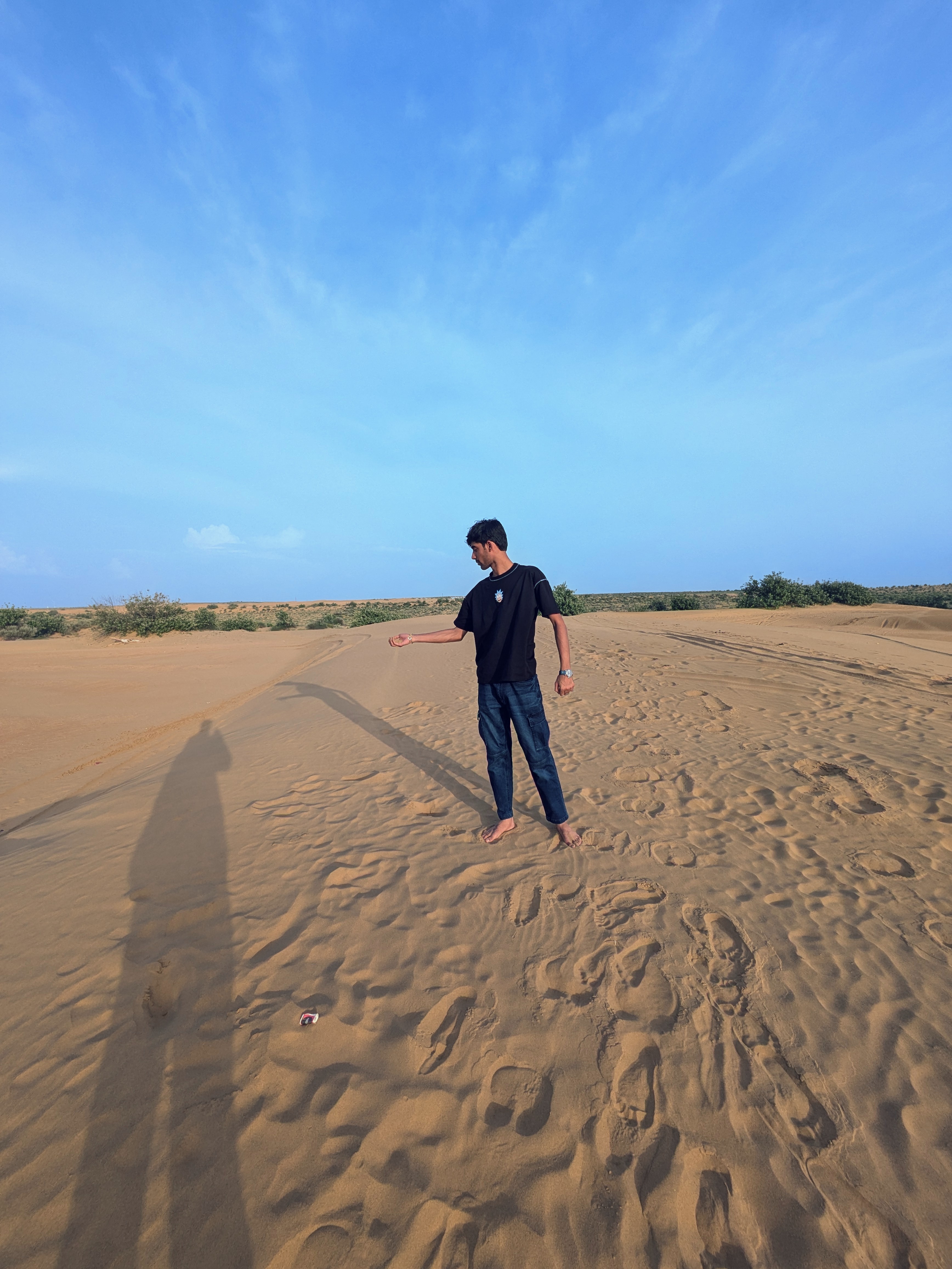 Standing in the Thar Desert