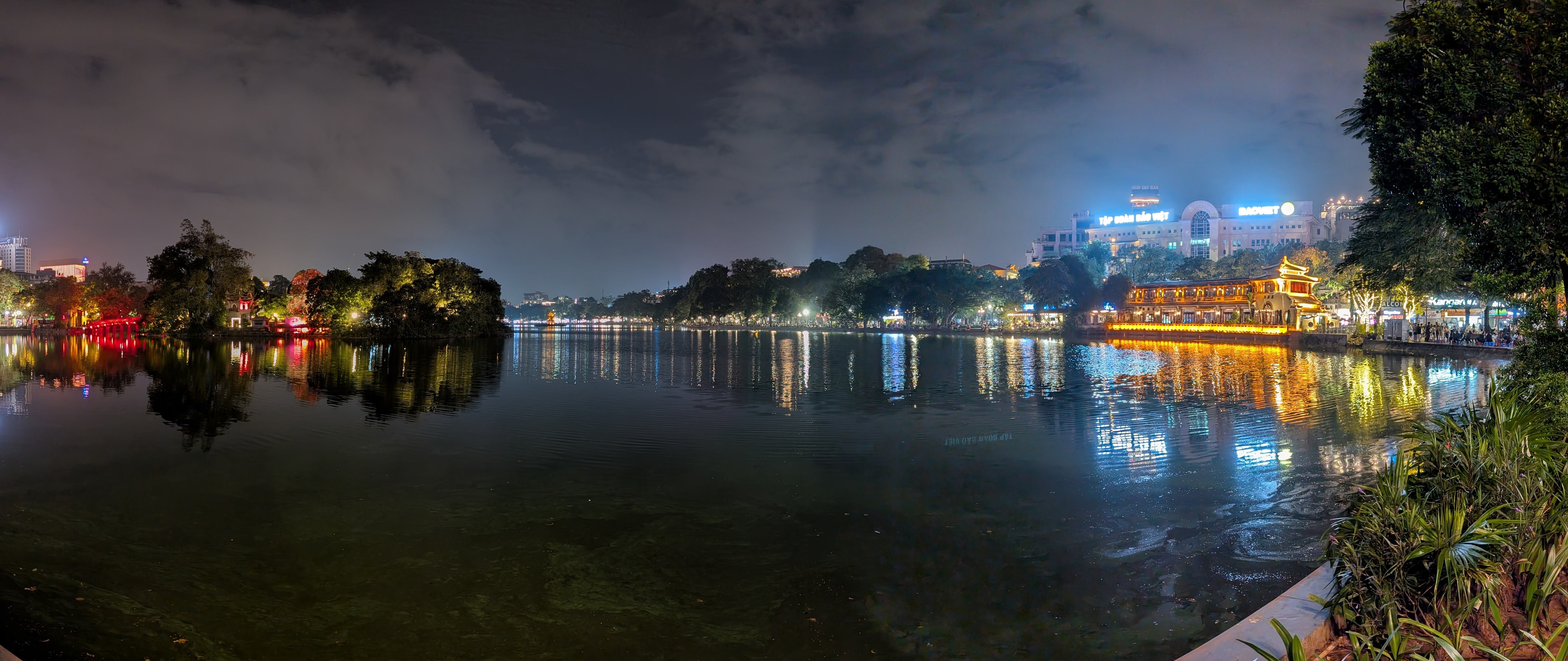 Hanoi Night Lake