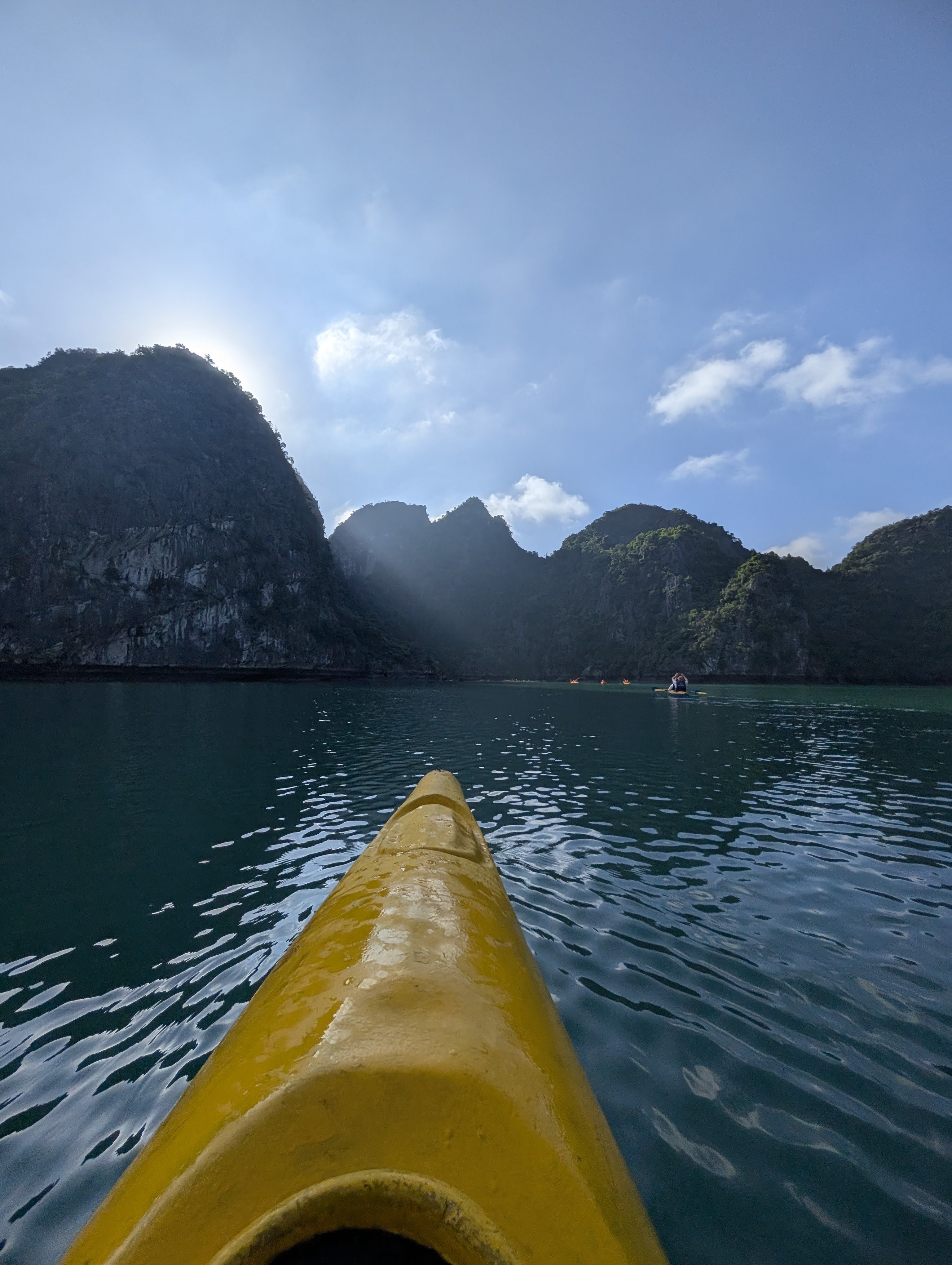 Kayaking in Halong Bay